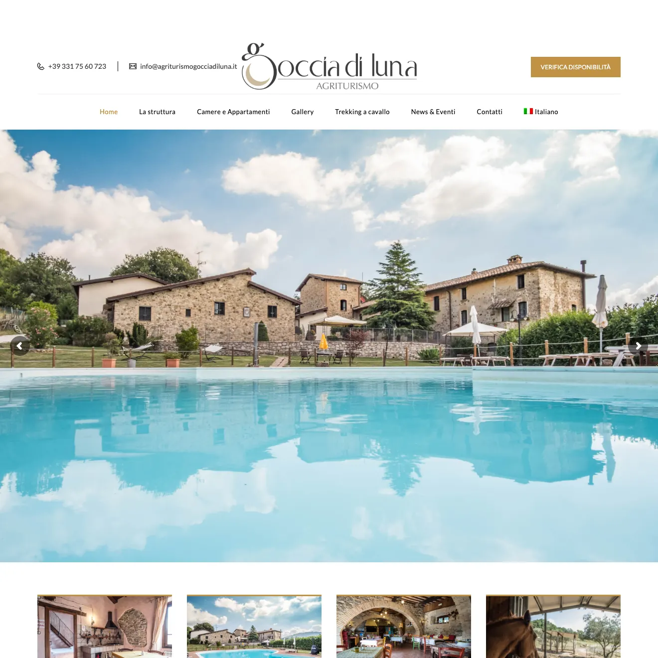 Il sito di Agriturismo Goccia di Luna